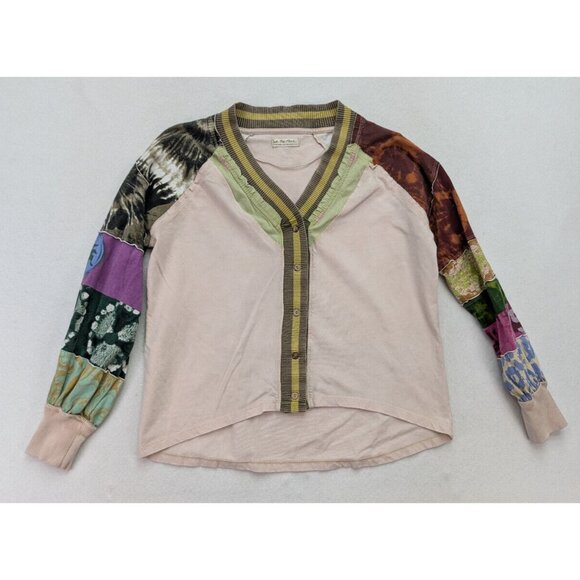 We The Free People Women's Cardigan Sweater XS Oversized Stretch Knit Boho Light - Picture 1 of 16